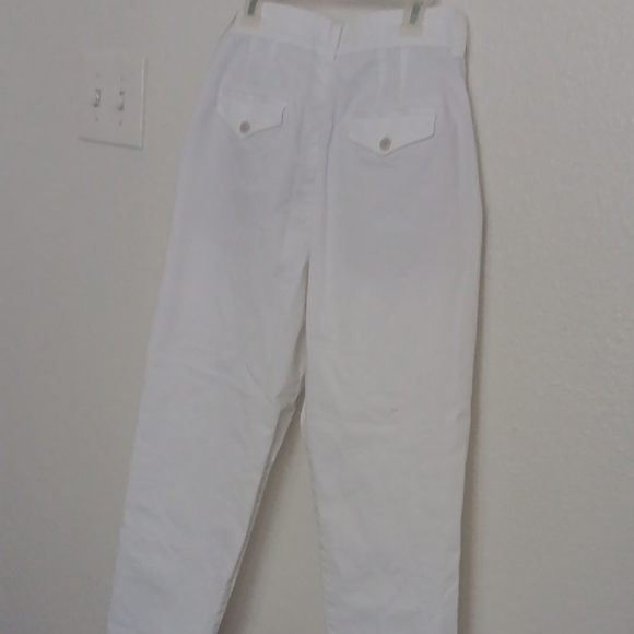Express White Trousers with Button Detail - Picture 3 of 10